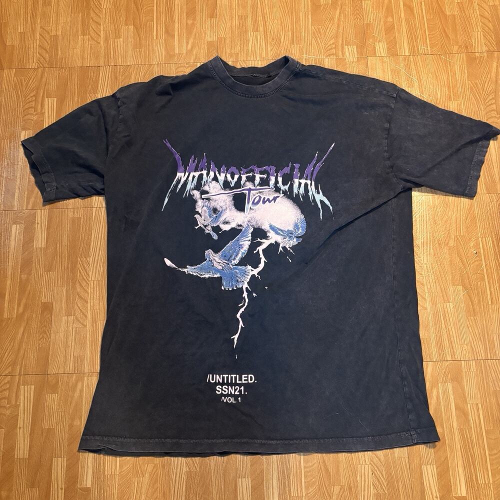 boohooMAN Official Tour T-Shirt Men's Size XXL SSN 21 Black 2013